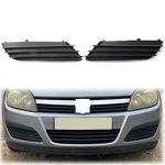 1Pair RH+LH Car Front Bumper Fog Lamp Lower Grille For OPEL VAUXHALL ASTRA H 2004 2005 2006 2007 1400307 1400308