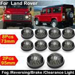 10pcs Smoked Lens LED Fog Lamp Reversing Light Brake lights Clearance Light For Land Rover 90/110 Defender
