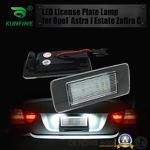 2PCS Car LED Number License Plate Light LED License Lamp For Opel Zafira Astra J Estate 2010-2021 OEM No. 1224006 13578958